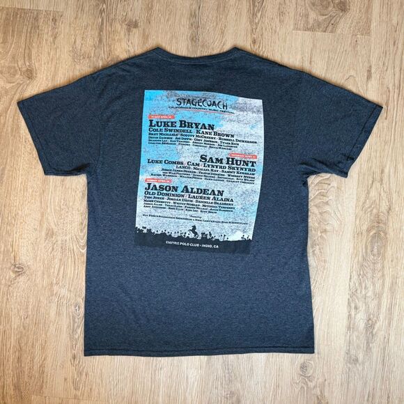 Stagecoach Music Festival T-Shirt 2018 Lineup Graphic Tee Navy Large - Picture 2 of 5